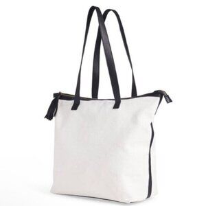 NWT Walter Baker Women's Weekender Carly Tote Bag Classic Canvas Vegan Leather